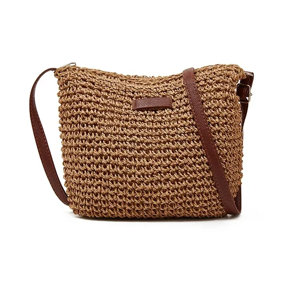 Old Man's Head Fabric Crossbody Bag Women's Beige/Light Brown-14