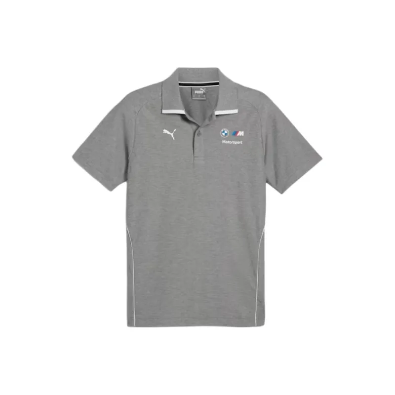 PUMA BMW M Motorsport SS24 Polo Shirt Men's Gray-0