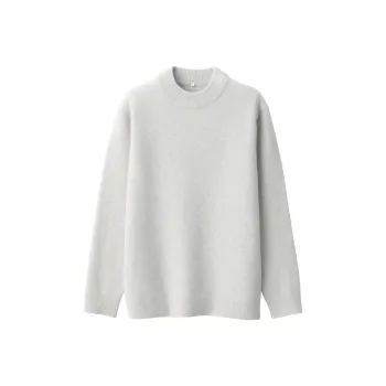 MUJI LABO Series Sweater Men's Light Gray