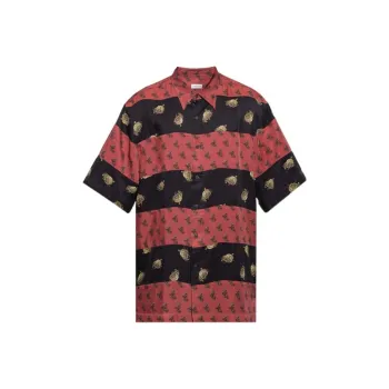 DRIES VAN NOTEN Graphic Printed Striped Shirt