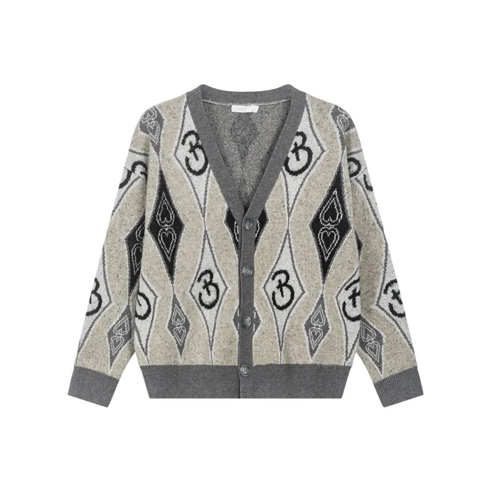 Bosieagender Knitwear Unisex Heather Gray Pink-0