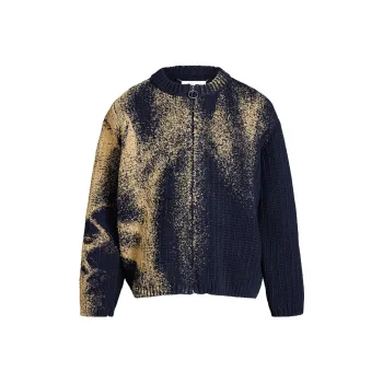 Maison Margiela Sandstorm Contrasting trim Wool Cardigan