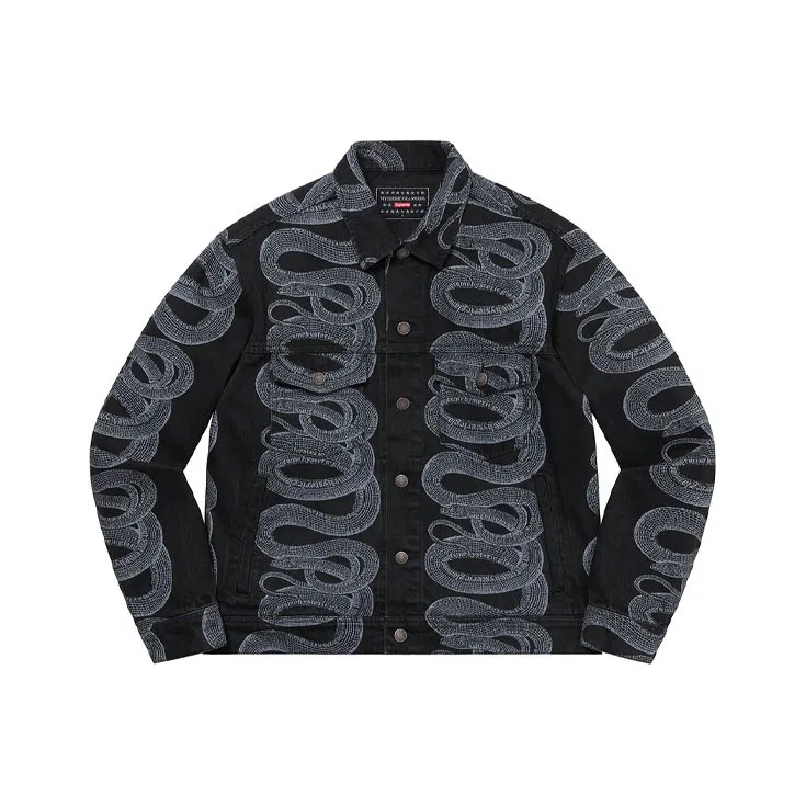Supreme X Hysteric Glamour Snake Denim Trucker Jacket-0