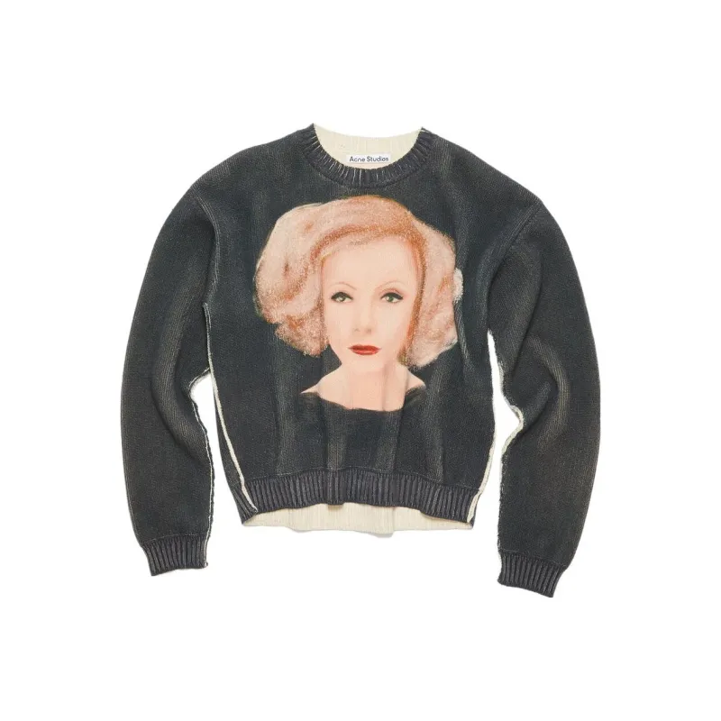 Acne Studios Sweaters Unisex Washed Black-0