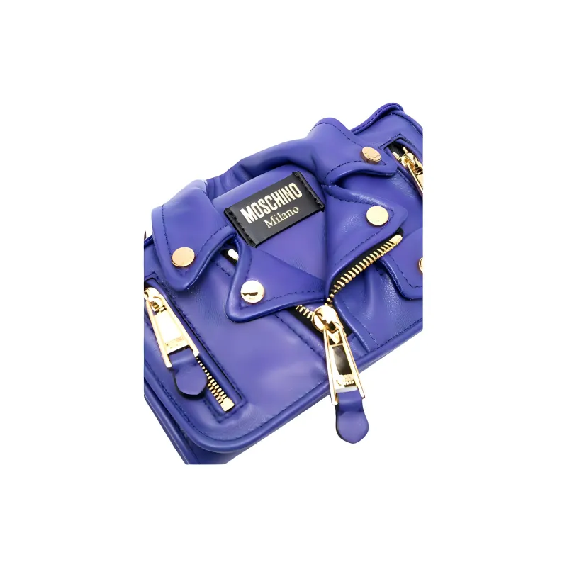 MOSCHINO Lambskin Shoulder Bag Crossbody Bag Regular Women's Purple-2