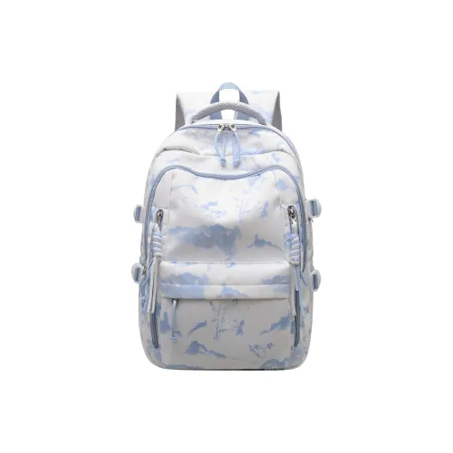 Single Warehouse Nylon Backpack Unisex Black/Burgundy/Green/Sky Blue/Pink