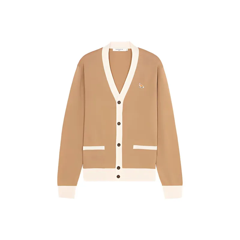 Maison Kitsune Maison Kitsune Back To Series Sweaters Unisex Khaki-1