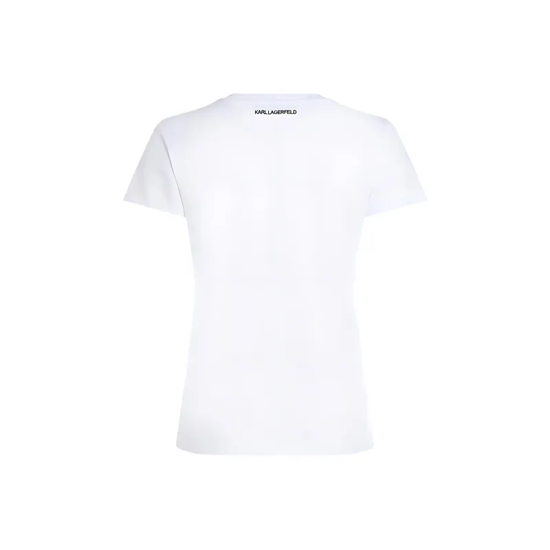 KARL LAGERFELD / Karl Lagerfeld Jeans Logo embroidered Crew neck T shirt-1