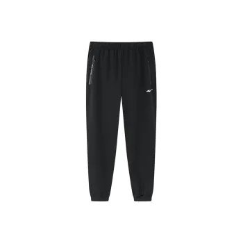 Erke Variety Training Collection Summer Knitted Sweatpants Men's Black