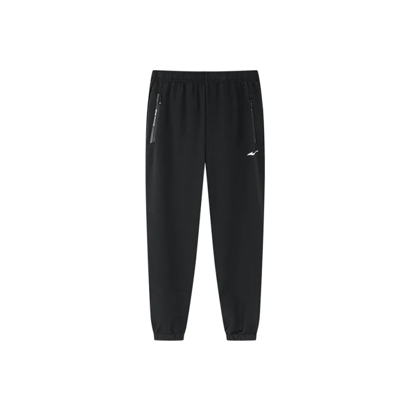 Erke Variety Training Collection Summer Knitted Sweatpants Men's Black-0