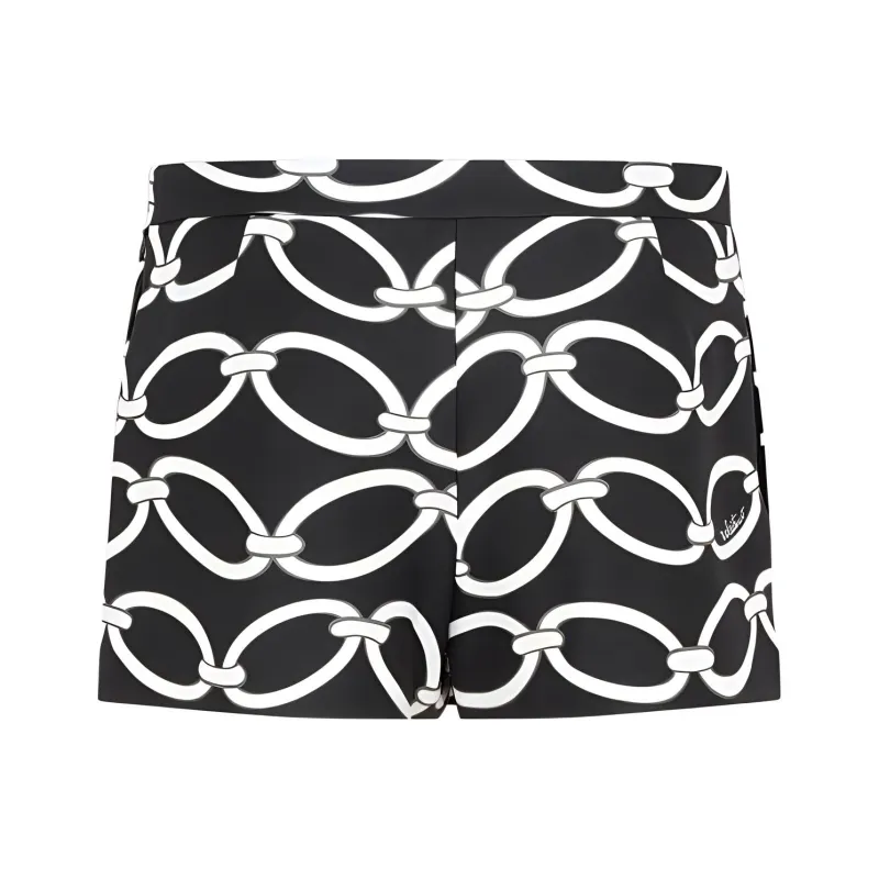 Valentino Casual Short Skirts Women's Black-1