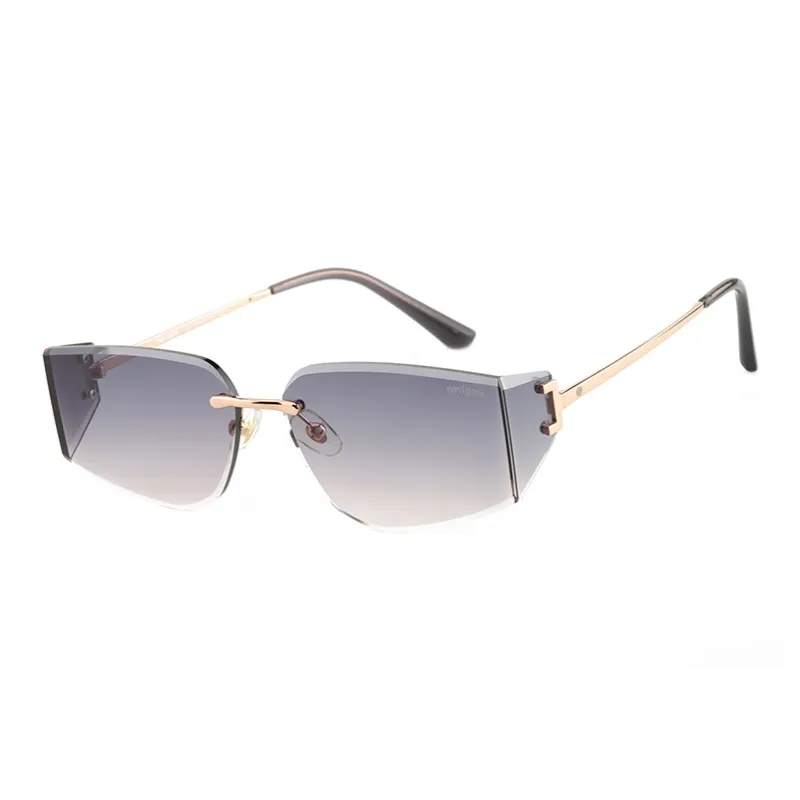 NAVIGARE Plate Frame Irregular Shape Sunglasses Unisex-6
