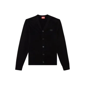 DIESEL K Zannis Embroidered Logo Cardigan