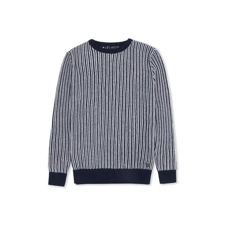 GUESS Sweater Men's Blue Stripes-0