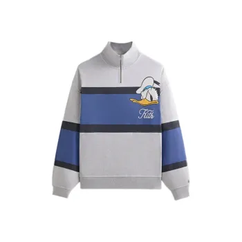 KITH X Disney Donald Duck Quarter Zip Fleece Wyona Sweatshirt