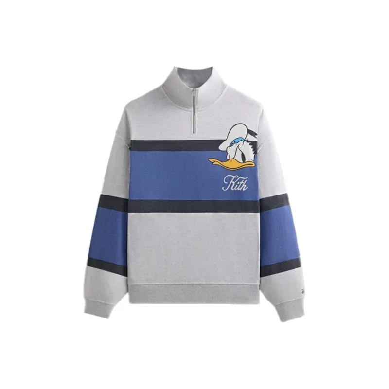 KITH X Disney Donald Duck Quarter Zip Fleece Wyona Sweatshirt-0