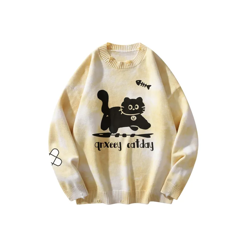 Qnxeey Sweaters Unisex-14