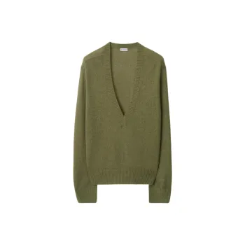 Burberry Alpaca Wool Blend Sweater Men's Green
