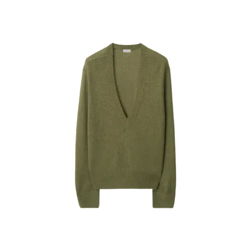 Burberry Alpaca Wool appliqu Sweater Men's Green