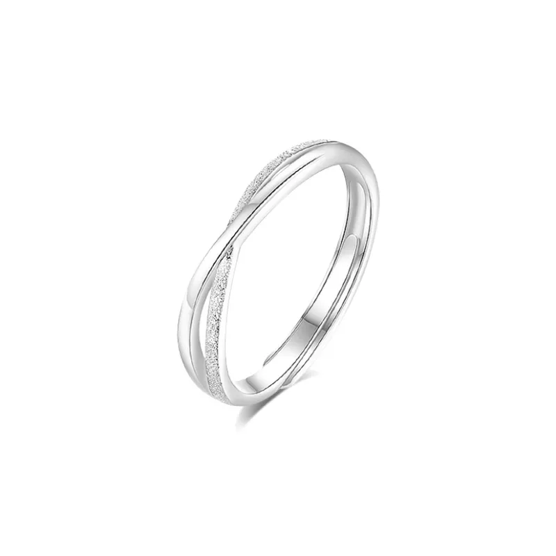 BLANK IN BLANK Sterling Silver Rings Unisex-10