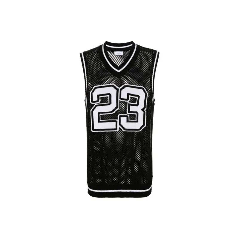 OFF WHITE Vest, Regular Fit Men's Black-0