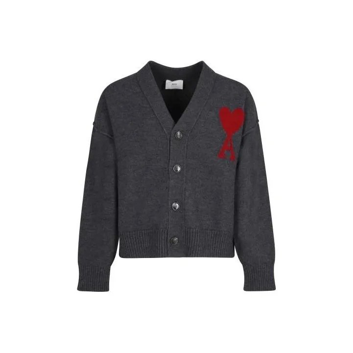 Ami Paris Ami De Coeur Cardigan-0