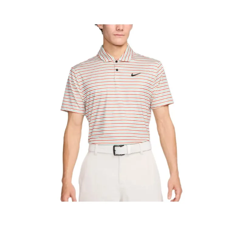Nike Striped Golf Polo Shirt Polo Shirt Men's Coconut Milk-0