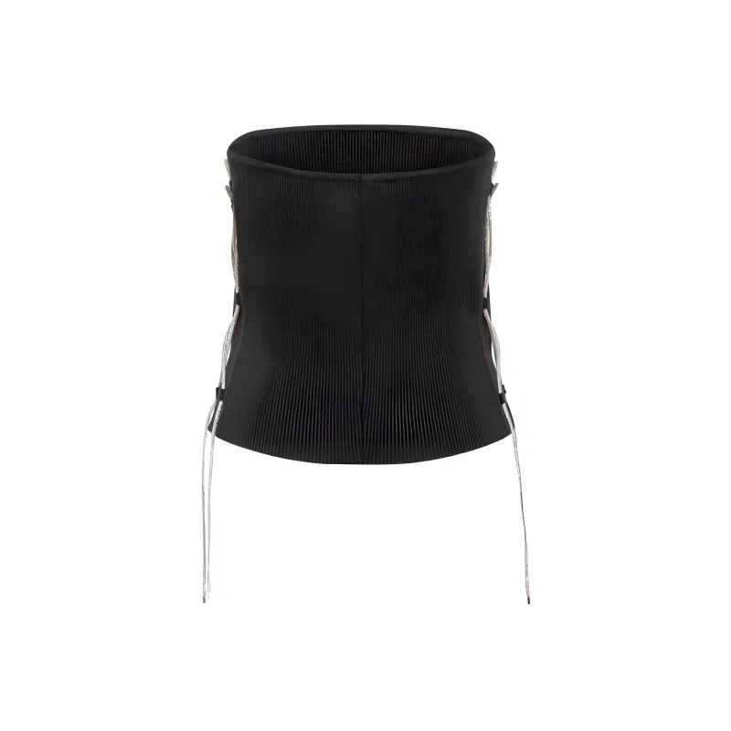 GIUSEPPE DI MORABITO Strapless Lace Up Top-1