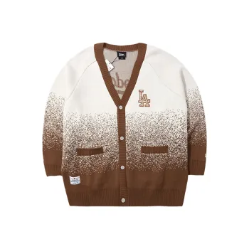 New Era x MLB FW23 Knitted Fabric Cardigan Unisex Brown