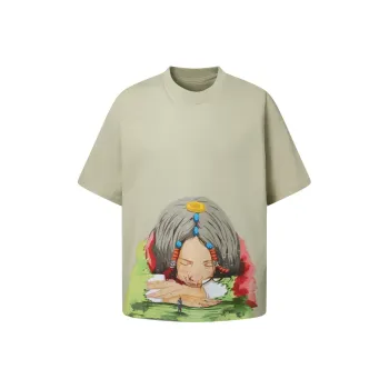 CAI T Shirts Unisex Light Green