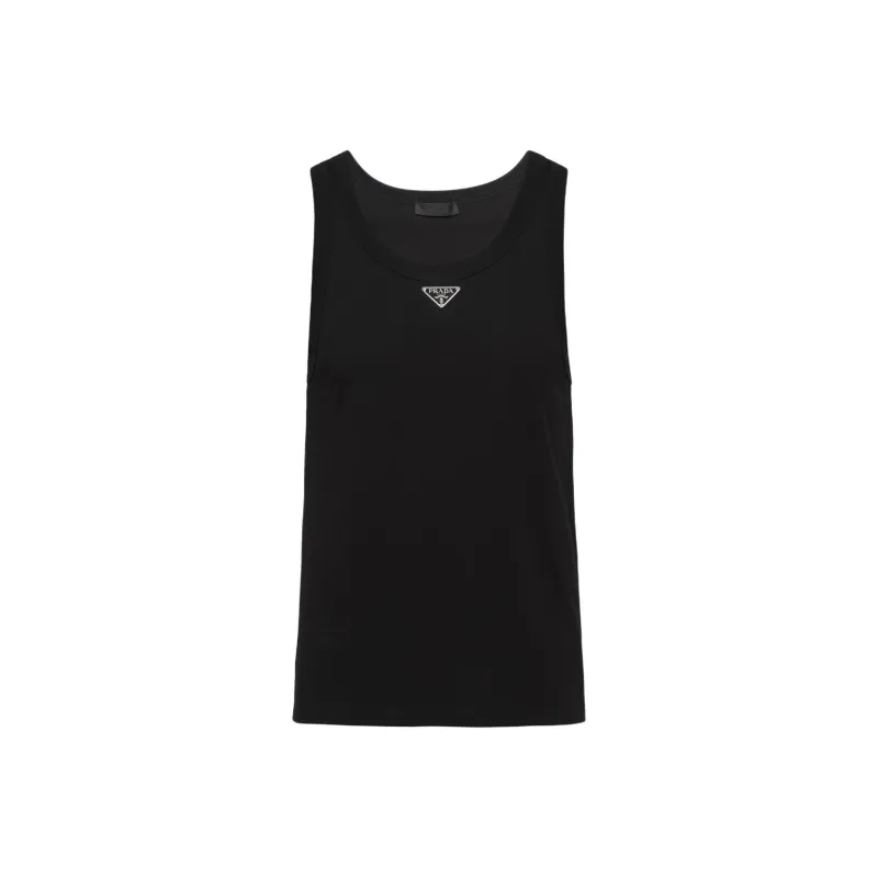 PRADA Tank Tops Men Black-0