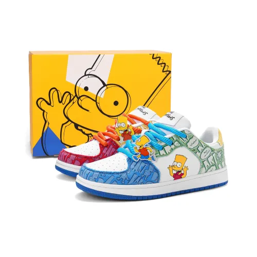 The Simpsons Coverage Cushioning Abrasion Resistant Lightweight Height Increasing Low Top Skateboard Shoes Unisex