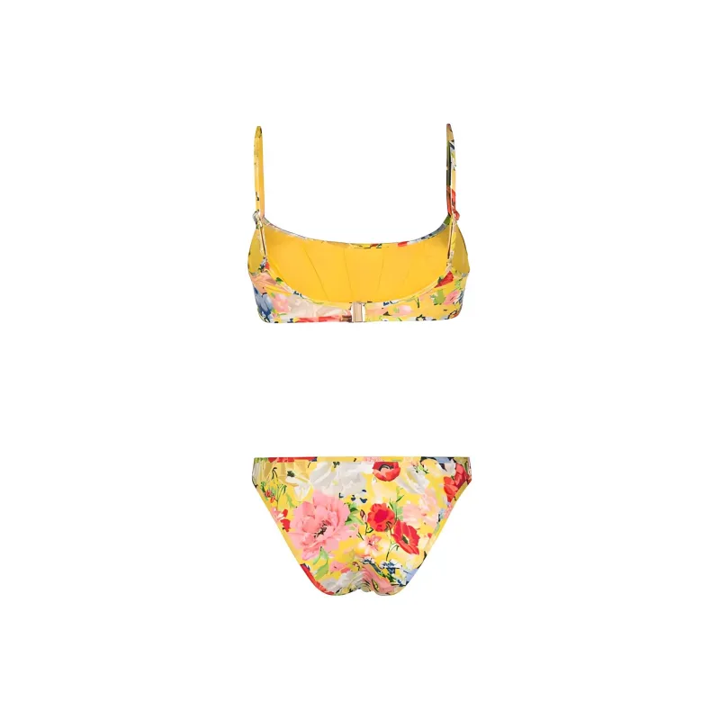 Zimmermann Alight Floral Print Corset Bikini-1
