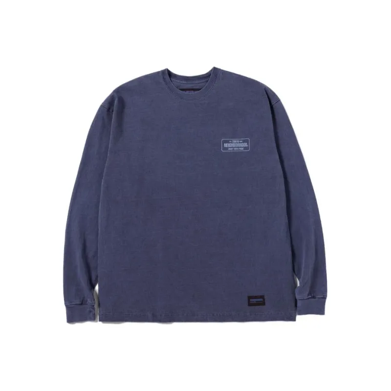 NEIGHBORHOOD Long SLeeve Pigment Dyed Crewneck-3