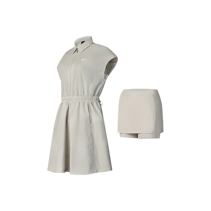 FILA Golf Series Sleeveless Dress Women's Gray Oat-2