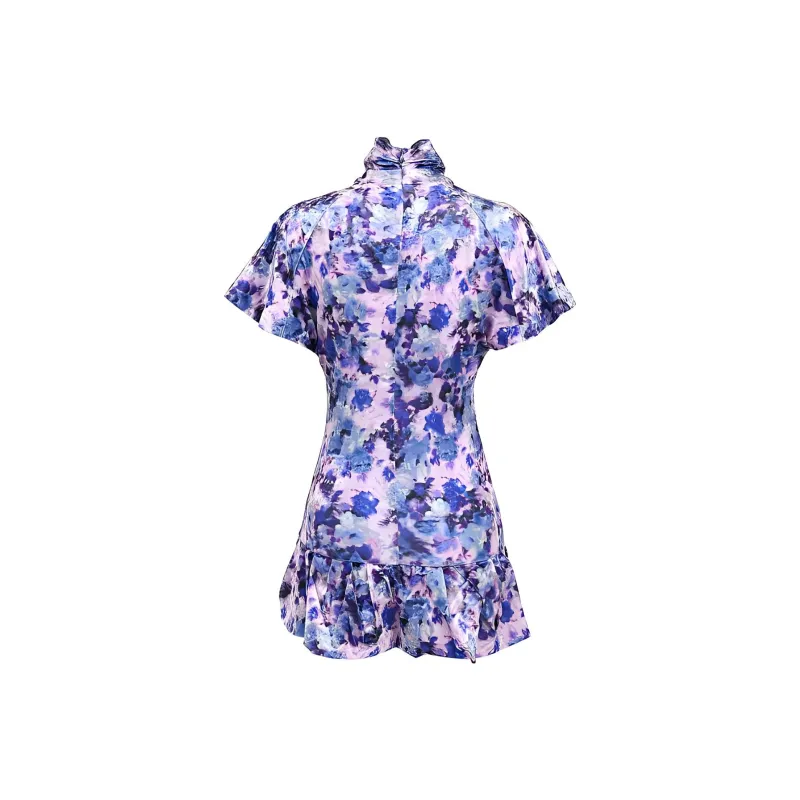 ISABEL MARANT Short Sleeved Dresses Women's Purple-1