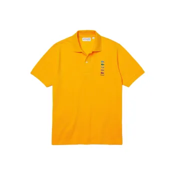 LACOSTE x Polaroid Polo Shirt Men's Cream