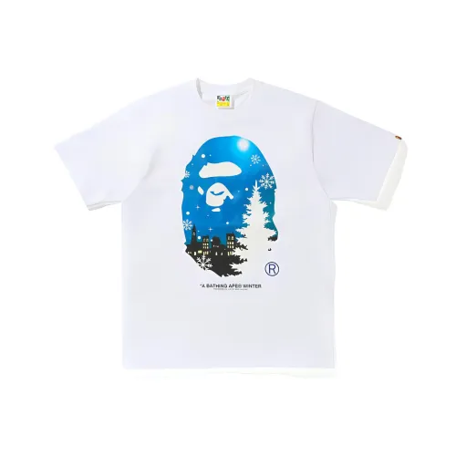 A BATHING APE Christmas Ape Head Glow In The Dark Tee