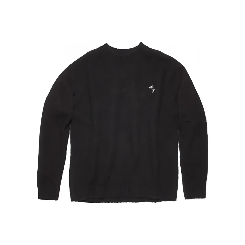 Acne Studios Logo embroidered Wool Jumper-0