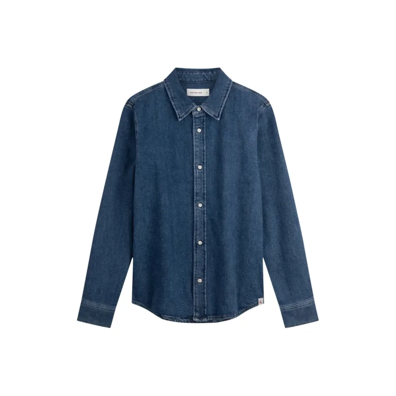 CALVIN KLEIN Shirt Men's Denim Blue-0