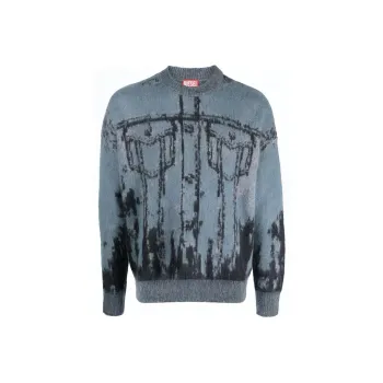 DIESEL K-Patmos Crewneck Long-Sleeved Sweatshirt