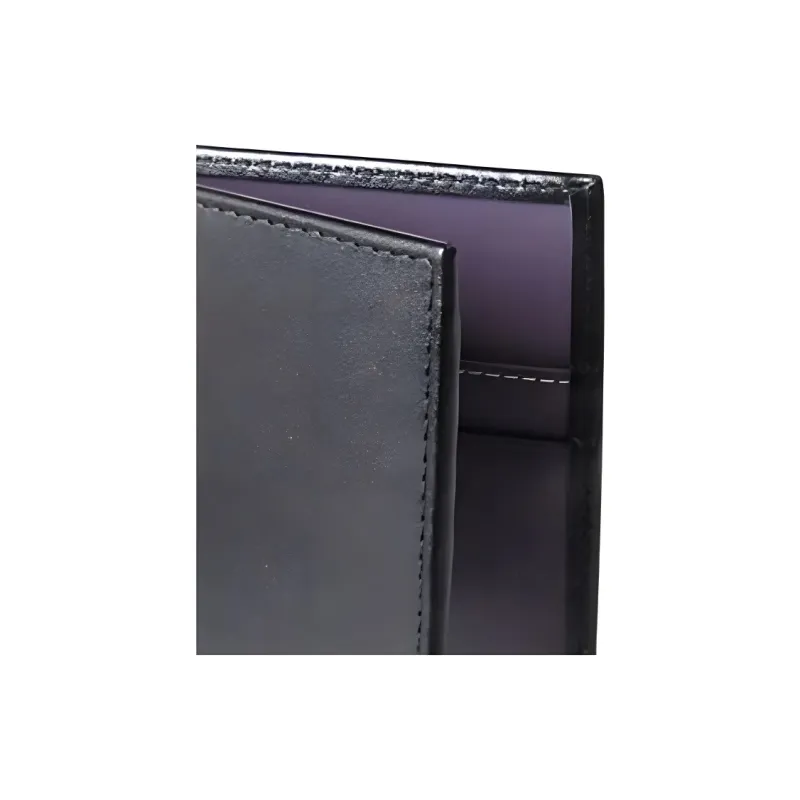 ETTINGER Leather Handbag Wallet Men's Black & Purple-4