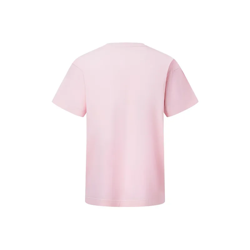 LiNing T Shirts Unisex New Light Pink-1