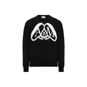 Alexander McQueen Logo Printed Crewneck Sweatshirt