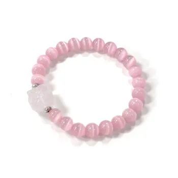Jinghua Record Glass Cat Eye Bracelets Unisex