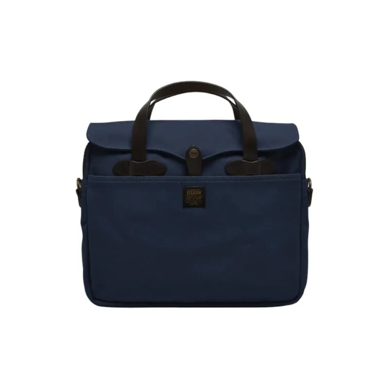 Filson Cotton Briefcase Men's Marine Blue-0