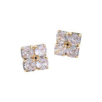 QIANFANGDAHUANGYE Zircon Stud Earrings Women's
