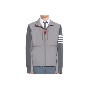 THOM BROWNE Jackets Men Medium Gray