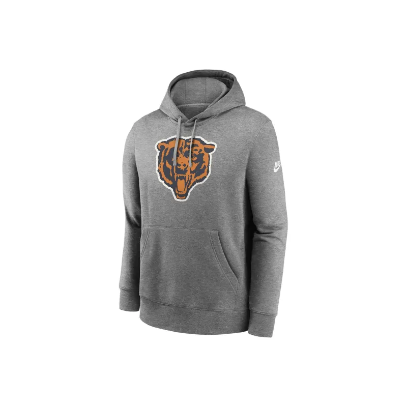 Nike Chicago Bears Rewind Club Logo Men's Nike Nfl Pullover Hoodie-0