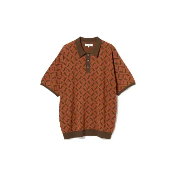 Beams Polo Shirts Men Orange